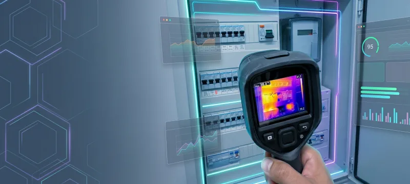 Thermografische inspectie van een elektrische verdeelkast door B2 Inspect